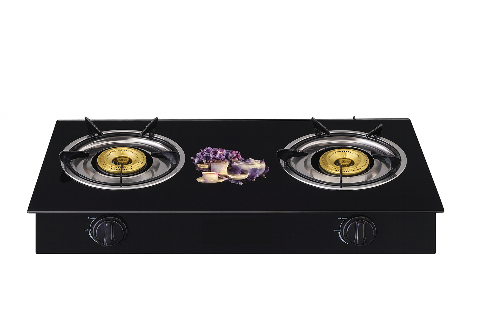 Stove with glass top